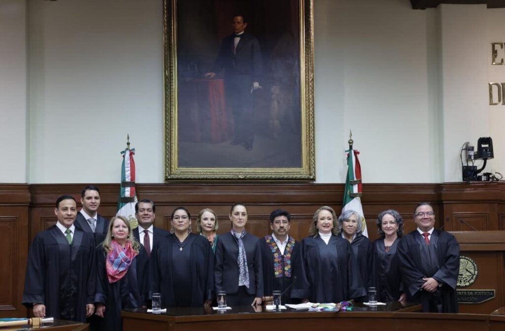 Sesión solemne de la nueva integración de la Suprema Corte. 